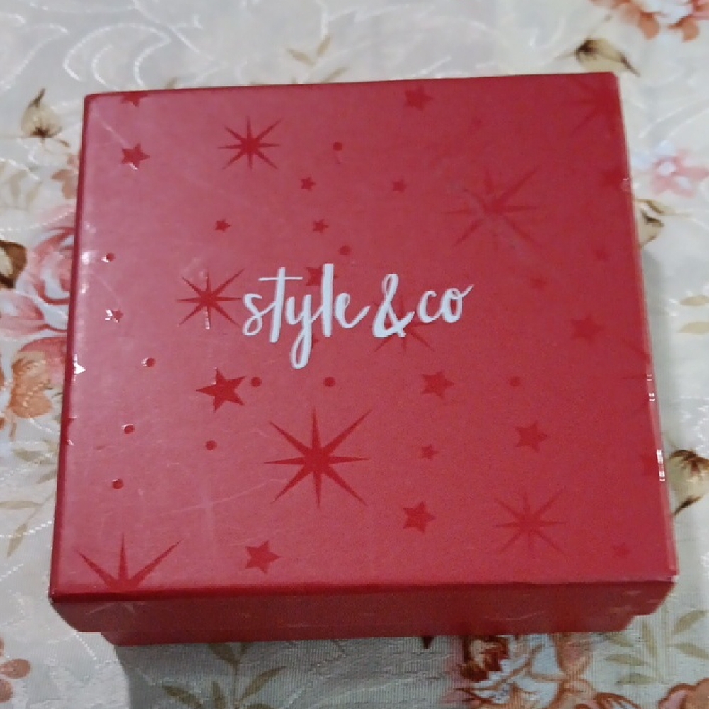 Jewelry Style & Co. Red Starry Box